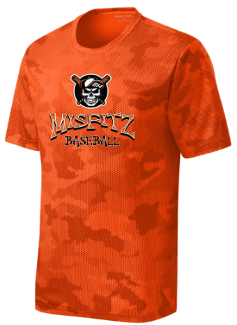 MSFZ YST370  Sport-Tek® YOUTH CamoHex Tee (ORANGE) CHEST