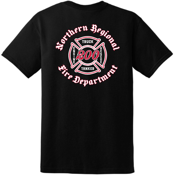 NRFD 8000 PATCH  Gildan® - DryBlend® 50 Cotton/50 Poly T-Shirt (BLACK)