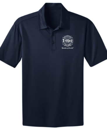 K110  Port Authority® Dry Zone® UV Micro-Mesh Polo(NAVY)  PRINTED DESIGN