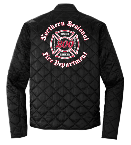 NRFD Style 1221-J  The Bravest Diamond Quilt Jacket (Navy) ALL EMBROIDERED