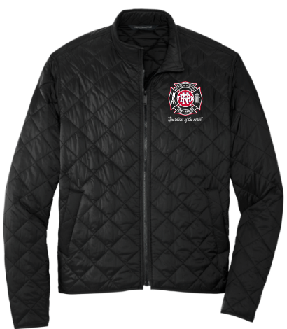 NRFD Style 1221-J  The Bravest Diamond Quilt Jacket (Navy) ALL EMBROIDERED