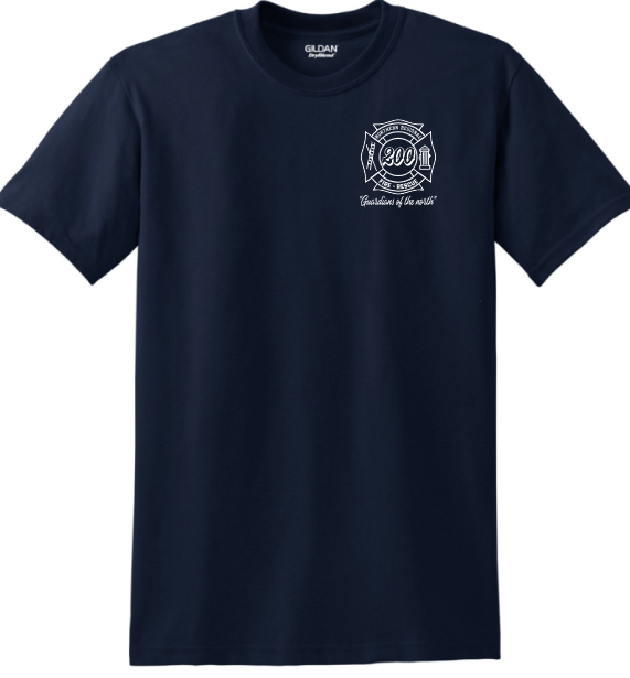 NRFD 8000 Gildan® WHITE DESIGN - (NAVY) BLACK DESIGN DryBlend® 50 Cotton/50 Poly T-Shirt