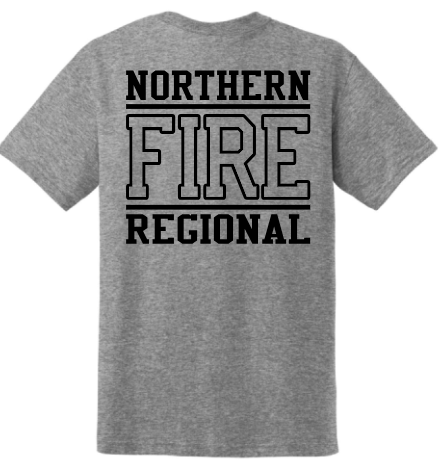 NRFD NL6210 Next Level Apparel® Adult CVC Tee (DARK HEATHER GREY) BLACK DESIGN