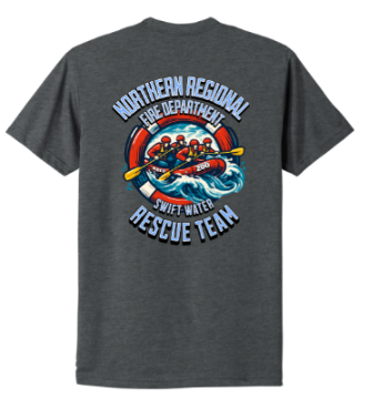 NRFD NL6210 Next Level Apparel® Adult CVC Tee FULL COLOR (DARK CHARCOAL) WATER RESCUE