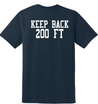 NRFD KEEP BACK (NAVY) crew shirt 8000 Gildan® - DryBlend® 50 Cotton/50 Poly T-Shirt