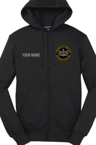 SCI ST258  PA DOC Sport-Tek® Full-Zip Sim-Broidered Hooded Sweatshirt